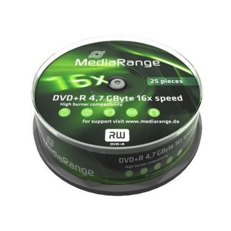 DVD+R 4,7GB 16X Cake 10 Unidades MEDIARANGE