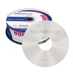 CD-R 700MB 80min 52x Cake 25 Unidades MEDIARANGE