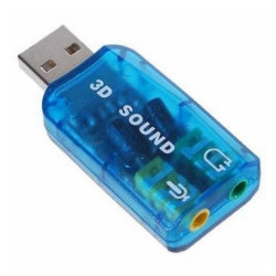 PLACA DE SOM EXTERNA 5.1 USB 2.0, 2XJACK 3.5MM(MIC+AUD) BLUE MULSOMSC01B