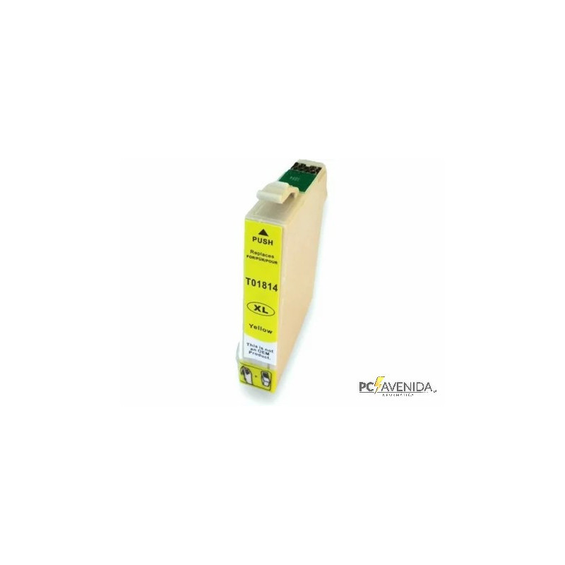 Tinteiro compatível EPSON 18XL T1814 Amarelo C13T18144020