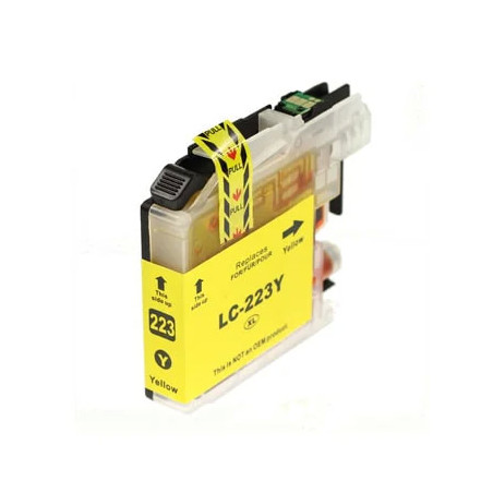 Tinteiro comp. BROTHER LC221/LC223 Amarelo