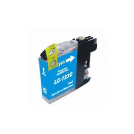 Tinteiro compatível Brother LC123 Ciano