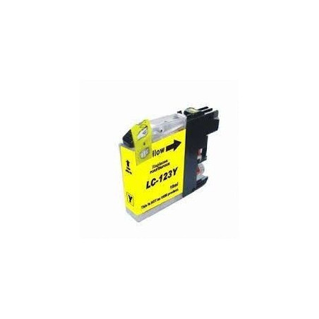Tinteiro compatível Brother LC123 Amarelo
